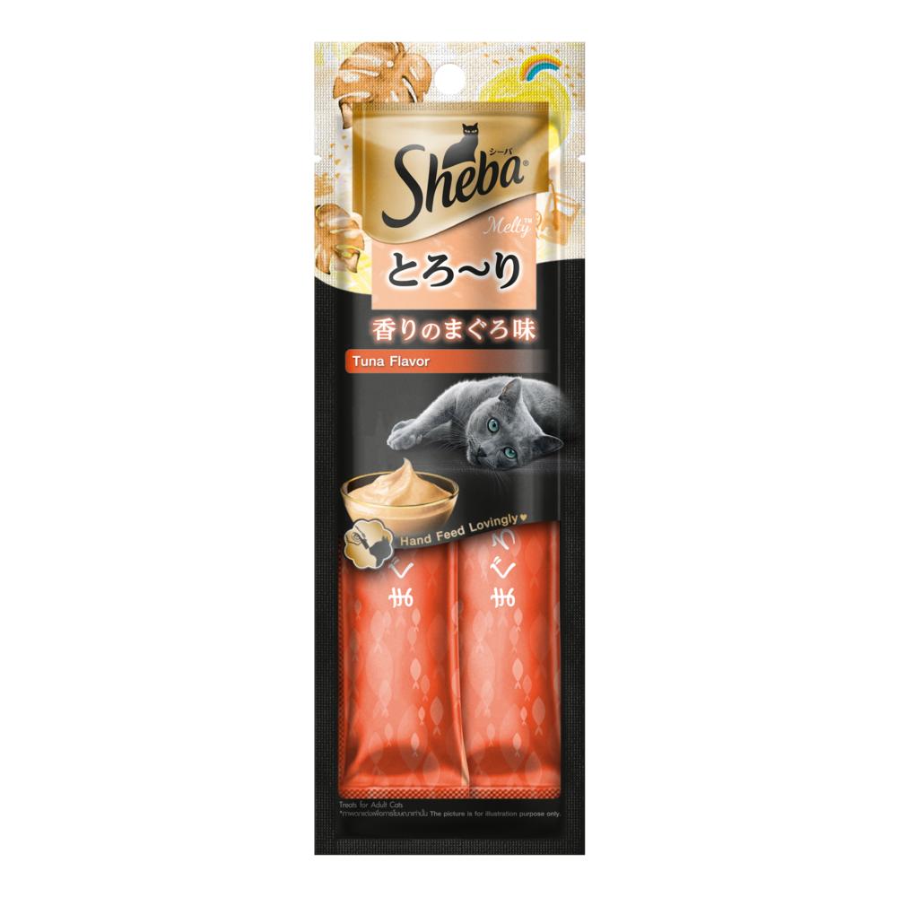 Petisco Sheba Cremoso Sabor Atum Gatos Adultos 2 Uni