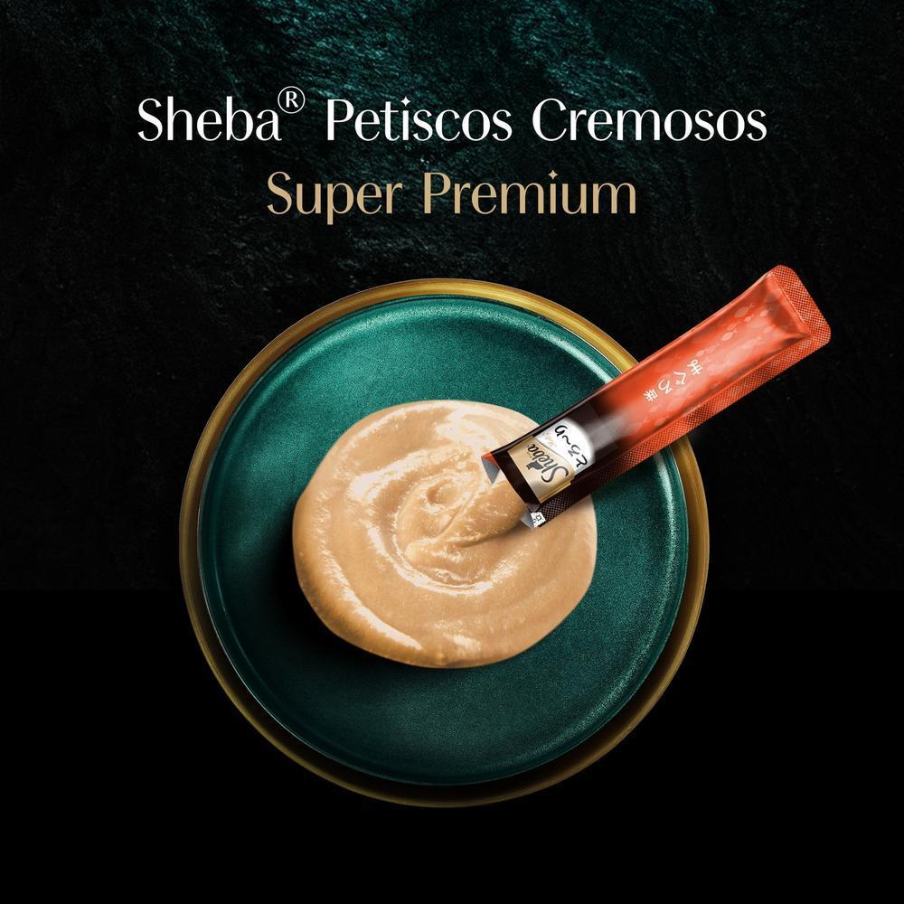 Petisco Sheba Cremoso Sabor Atum Gatos Adultos 4 Uni