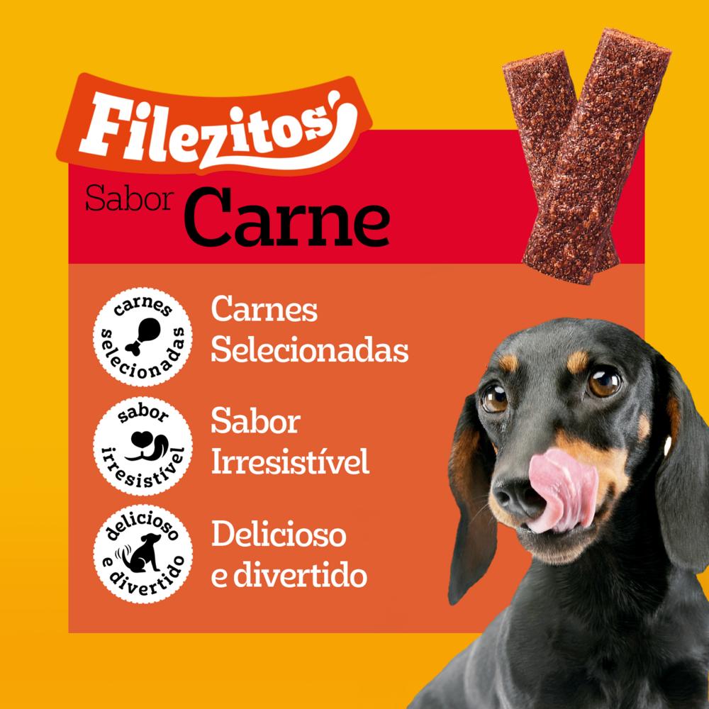 Petisco Pedigree Filezitos Bifinho Carne para Cães Adultos 60g
