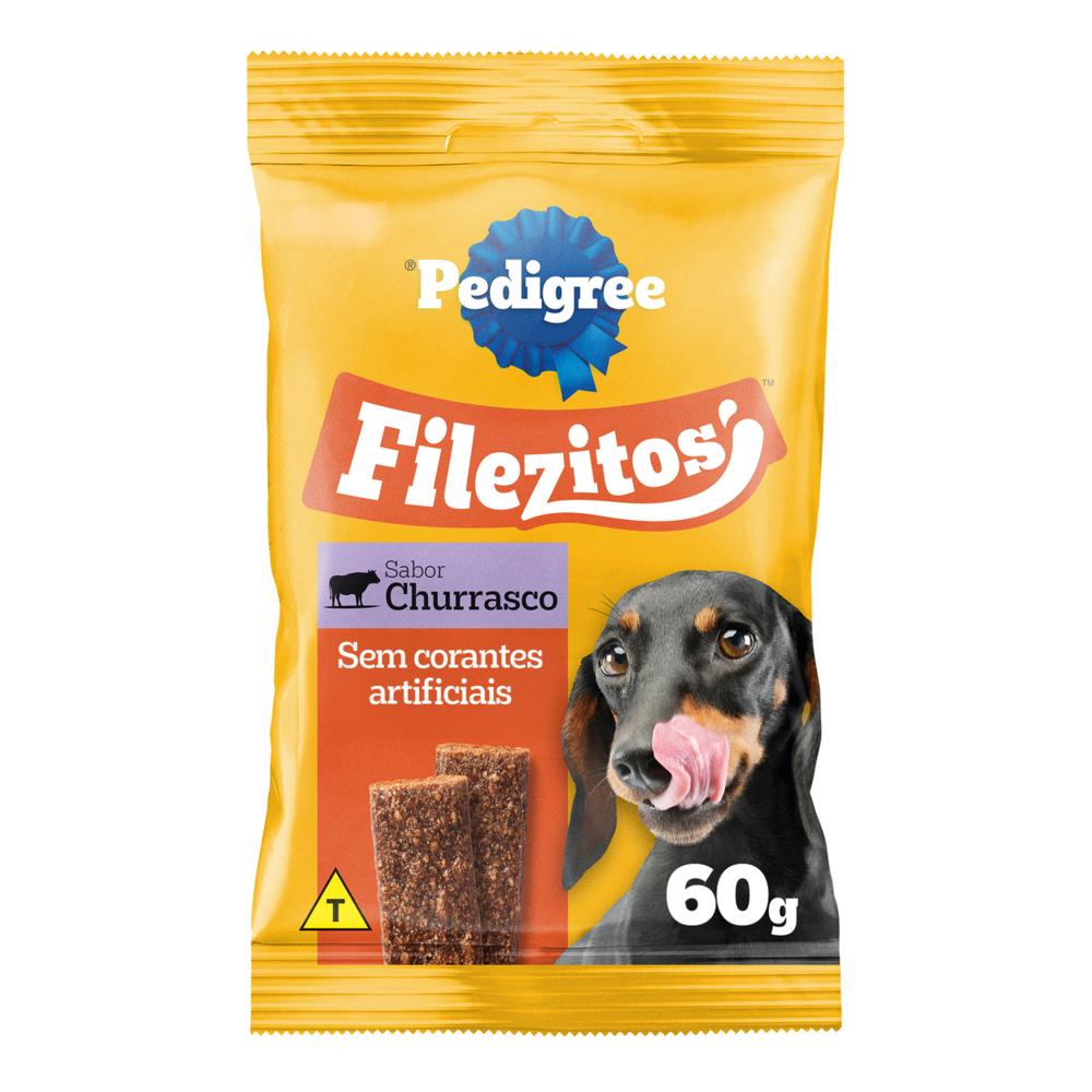 Petisco Pedigree Filezitos Bifinho Churrasco para Cães Adultos 60g