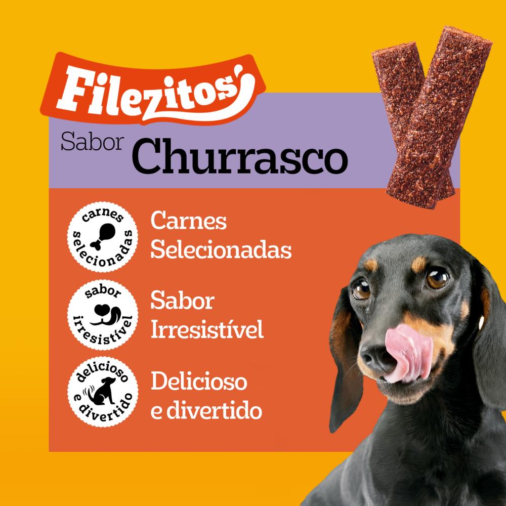 Petisco Pedigree Filezitos Bifinho Churrasco para Cães Adultos 60g
