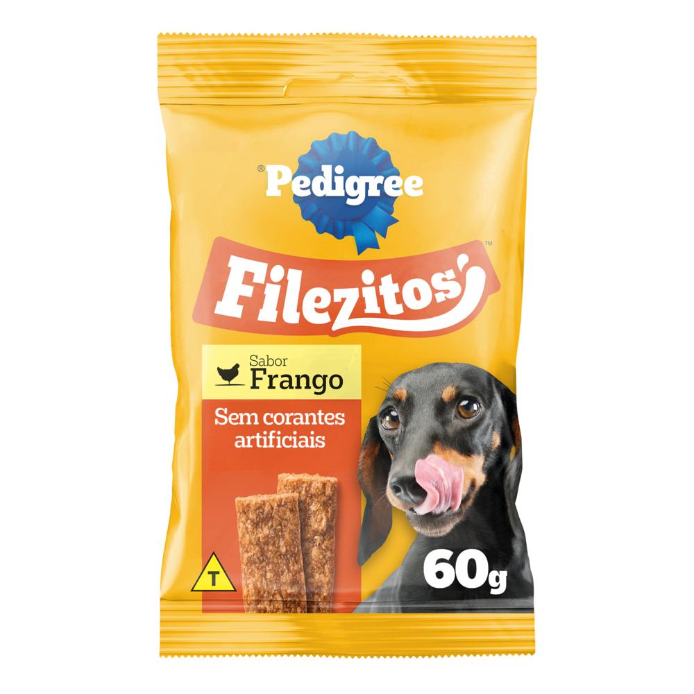 Petisco Pedigree Filezitos Bifinho Frango para Cães Adultos 60g