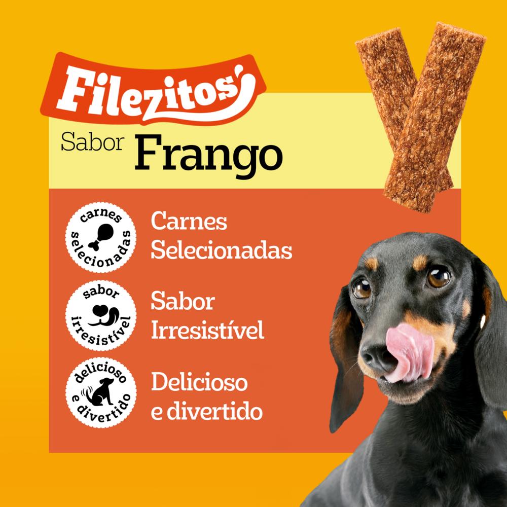 Petisco Pedigree Filezitos Bifinho Frango para Cães Adultos 60g