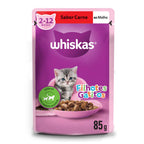 Ração Úmida Whiskas Sachê Carne ao Molho para Gatos Filhotes 85 g 15un