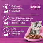 Ração Úmida Whiskas Sachê Carne ao Molho para Gatos Filhotes 85 g