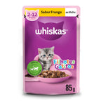 Ração Úmida Whiskas Sachê Frango ao Molho para Gatos Filhotes 85 g 15un