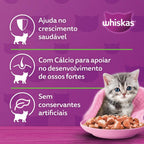 Ração Úmida Whiskas Sachê Frango ao Molho para Gatos Filhotes 85 g