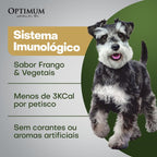 Petisco Optimum Sistema Imunológico para Cães Adultos Sabor Frango e Vegetais 80g