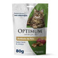 Petisco Optimum  Anti Bola de Pelo para Gatos Adultos Sabor Carne e Linhaça 80g