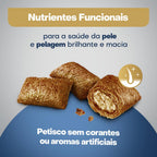 Petisco Optimum  Pele e Pelo para Gatos Adultos Sabor Salmão e Vegetais 80g