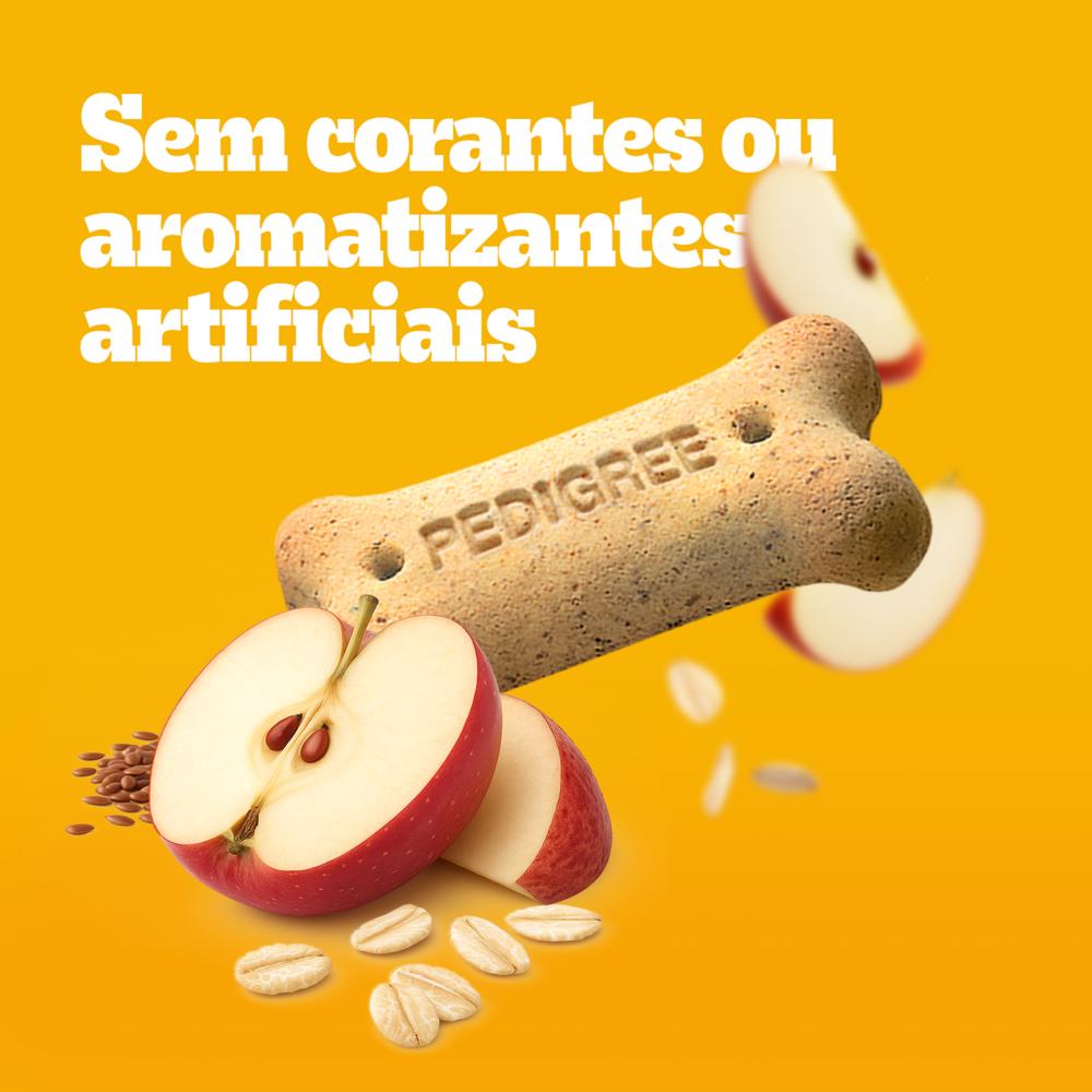 Biscoito Pedigree Biscrok Para Cães Adultos Raças Pequenas  Sabor Maça, Linhaça e Aveia 500g