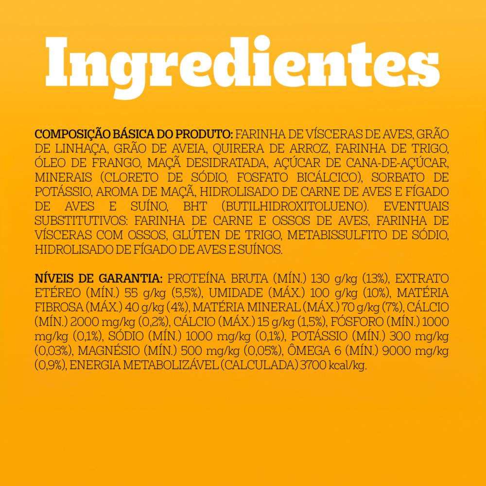 Biscoito Pedigree Biscrok Para Cães Adultos Raças Pequenas  Sabor Maça, Linhaça e Aveia 500g