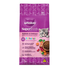 Ração Whiskas Superfoods Salmão e Linhaça Gatos Filhotes 2,7kg