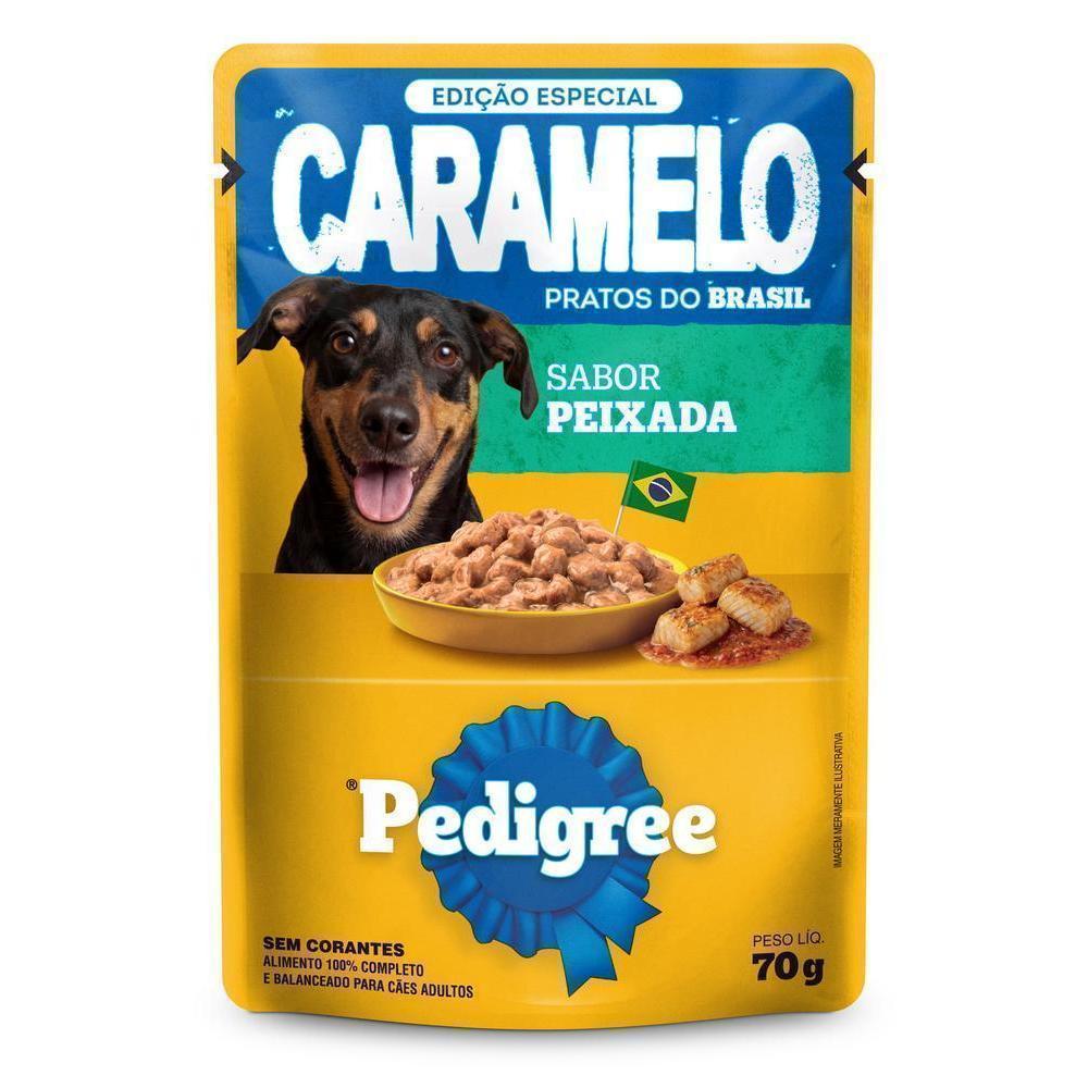 Ração Úmida Pedigree Sachê para Cães Adultos Sabor Peixada 70g
