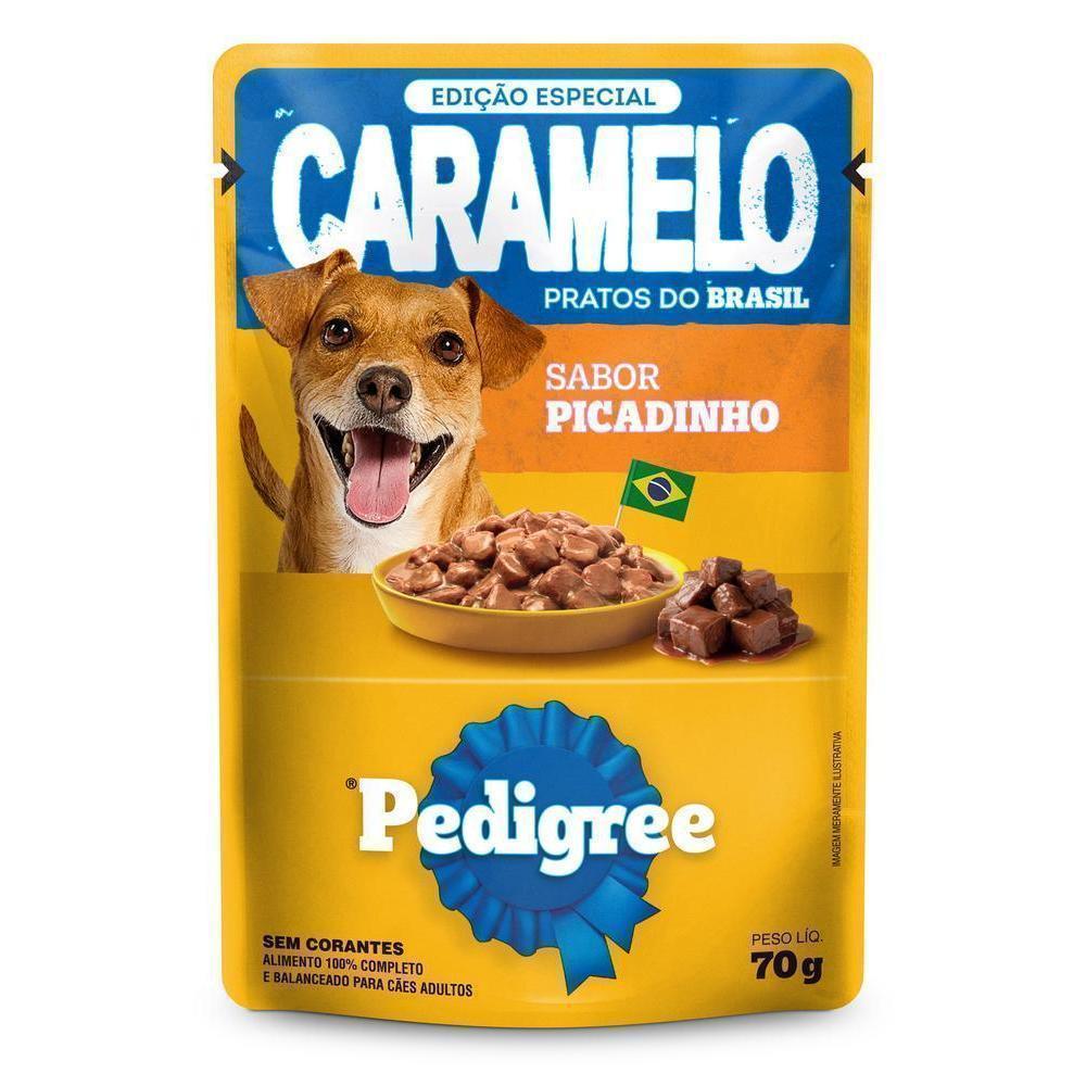 Ração Úmida Pedigree Sachê para Cães Adultos Sabor Picadinho 70g