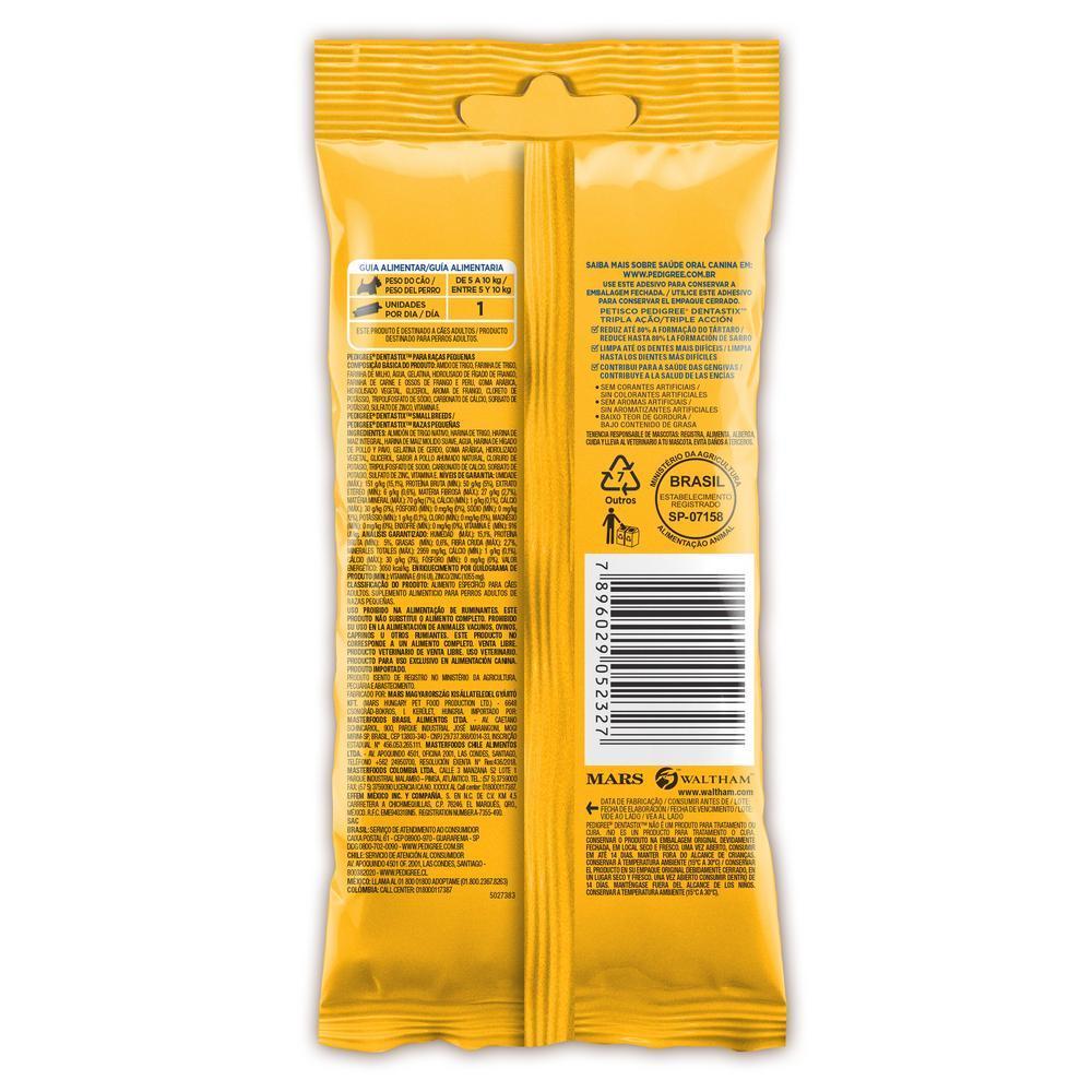 Petisco Pedigree Dentastix Cuidado Oral Para Cães Adultos Raças Pequenas 3 Unidades