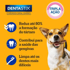 Petisco Pedigree Dentastix Cuidado Oral Para Cães Adultos Raças Pequenas 3 Unidades