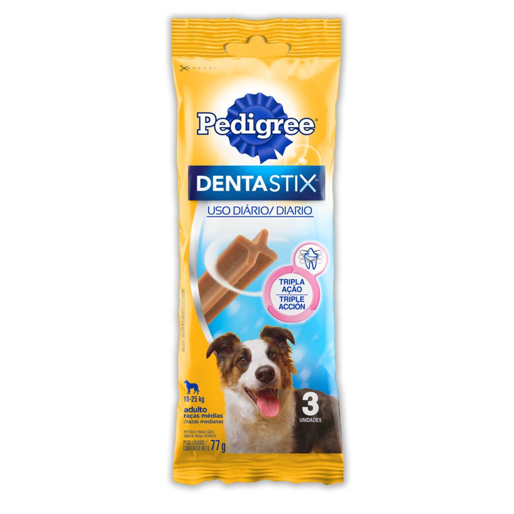 Petisco Pedigree Dentastix Cuidado Oral Para Cães Adultos Raças Médias 3 Unidades