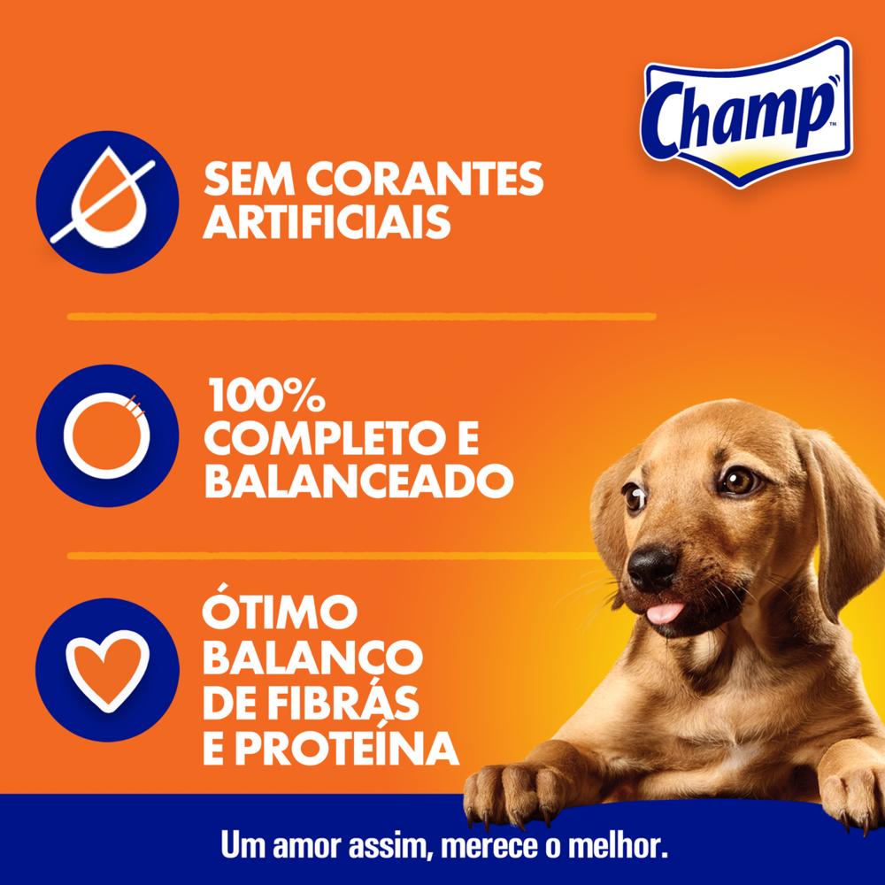 Ração Úmida Champ Sachê Cães Filhotes Sabor Caseiro Frango 85g 1un
