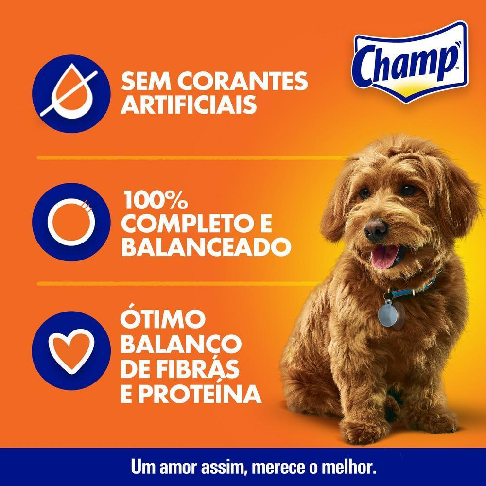 Ração Úmida Champ Sachê Cães Adultos Sabor Caseiro Carne 1un