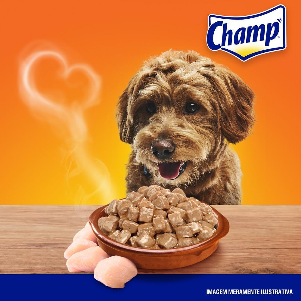 Ração Úmida Champ Sachê Cães Adultos Sabor Caseiro Frango 85g 1un