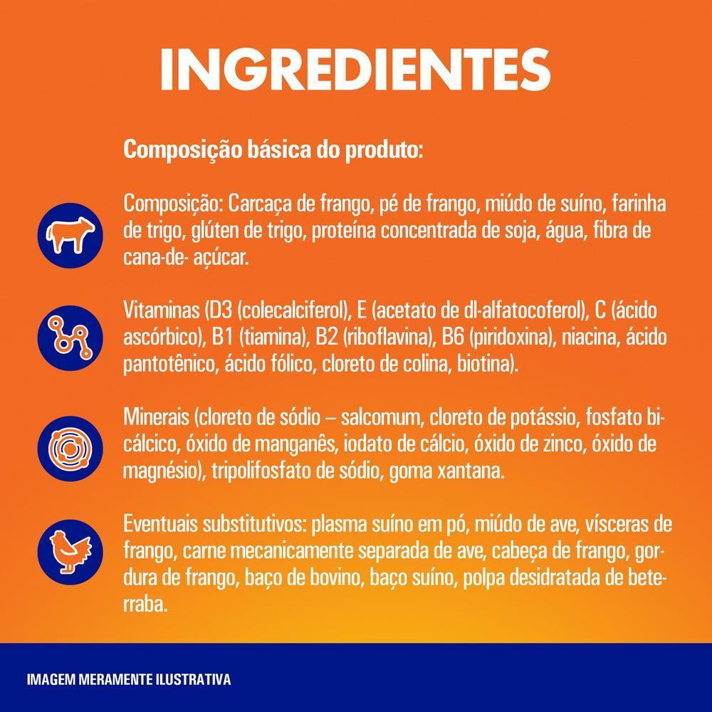 Ração Úmida Champ Sachê Cães Adultos Sabor Caseiro Frango 85g 1un