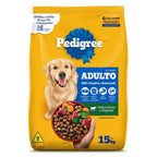 Ração Pedigree Carne e Vegetais Cães Adultos Raças Médias e Grandes 15 kg