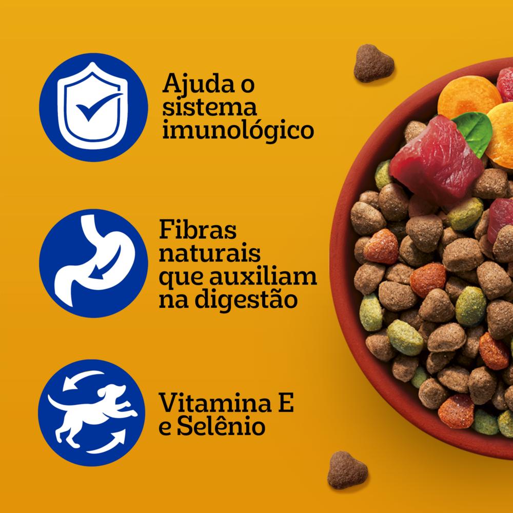 Ração Pedigree Carne e Vegetais Cães Adultos Raças Médias e Grandes 15 kg