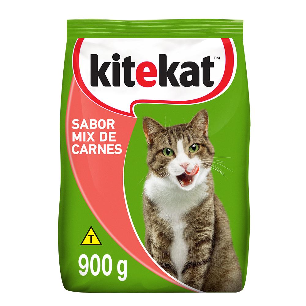 Ração KiteKat Mix de Carnes Para Gatos Adultos 900g