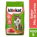 Ração KiteKat Mix de Carnes Para Gatos Adultos 900g