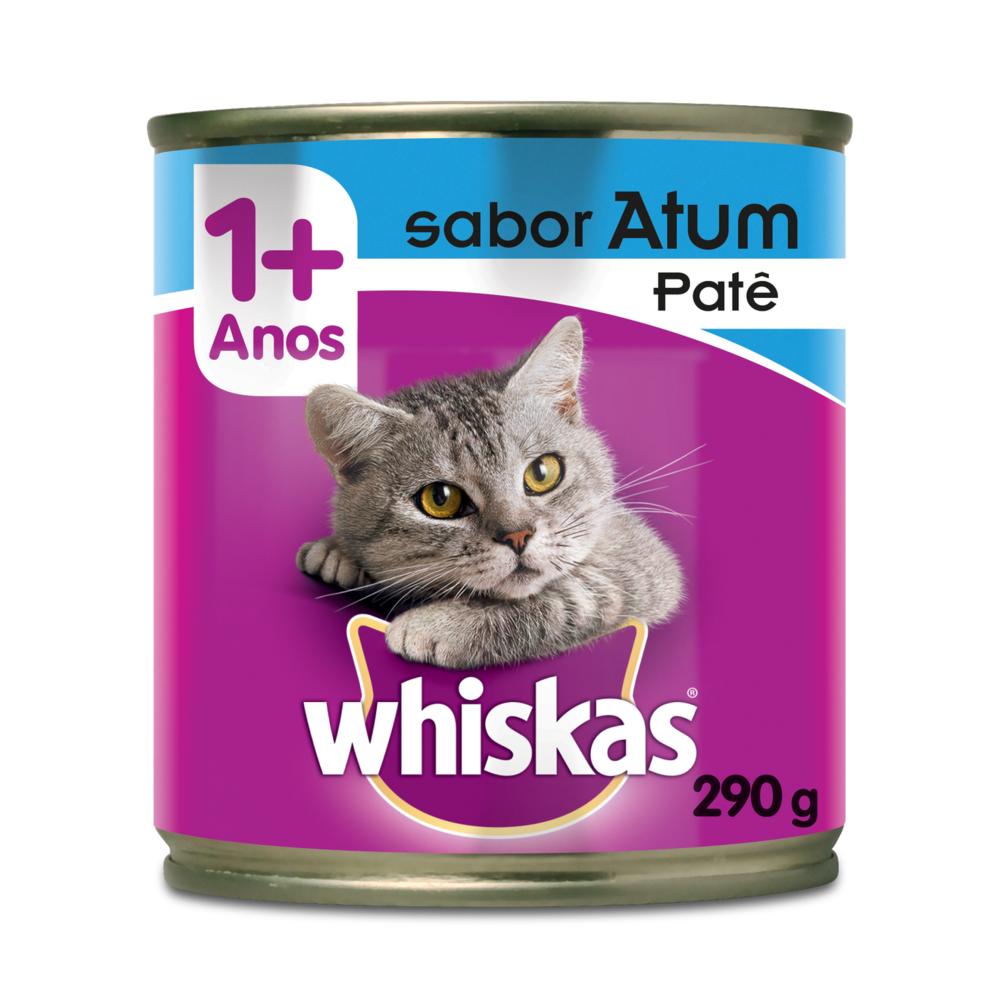 Ração Úmida Whiskas Lata Atum ao Molho para Gatos Adultos 290 g