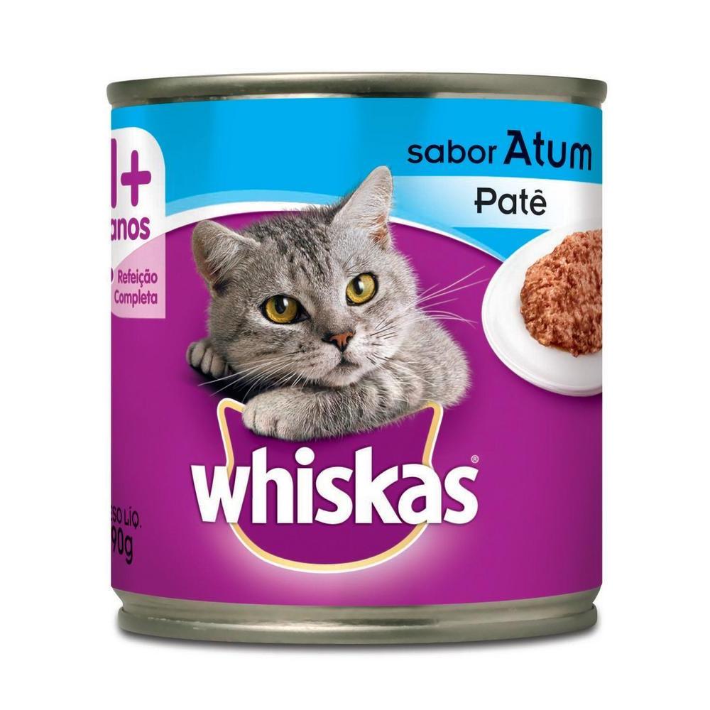 Ração Úmida Whiskas Lata Atum ao Molho para Gatos Adultos 290 g