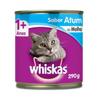 Ração Úmida Whiskas Lata Atum ao Molho para Gatos Adultos 290 g