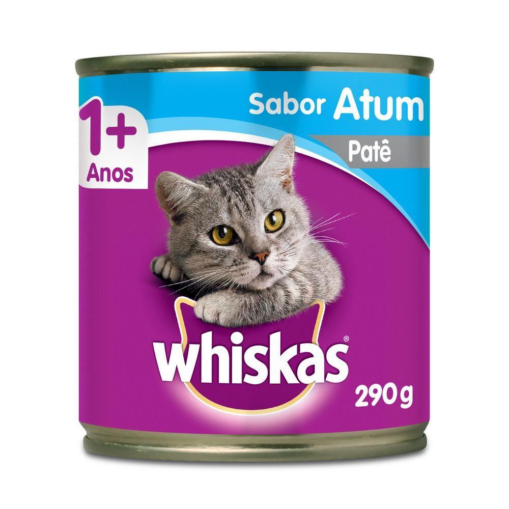 Ração Úmida Whiskas Lata Atum ao Molho para Gatos Adultos 290 g