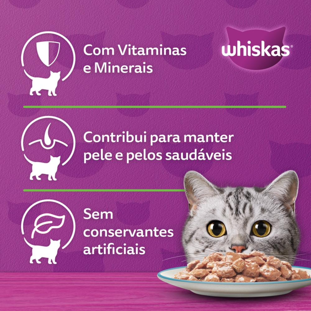Ração Úmida Whiskas Lata Atum ao Molho para Gatos Adultos 290 g