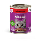 Ração Úmida Whiskas Lata Carne ao Molho para Gatos Adultos 290 g