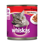 Ração Úmida Whiskas Lata Carne ao Molho para Gatos Adultos 290 g