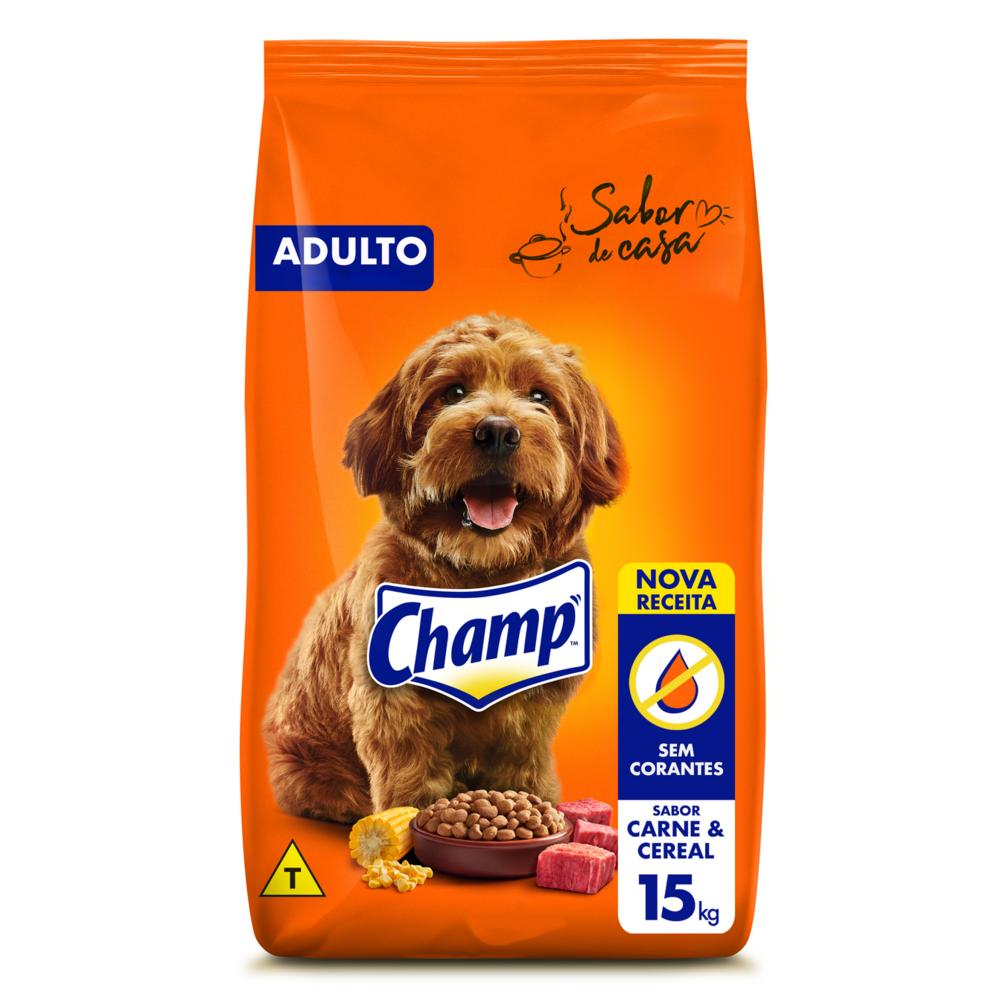 Ração Champ Carne e Cereal Para Cães Adultos 15 kg