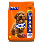 Ração Champ Carne e Cereal Para Cães Adultos 15 kg