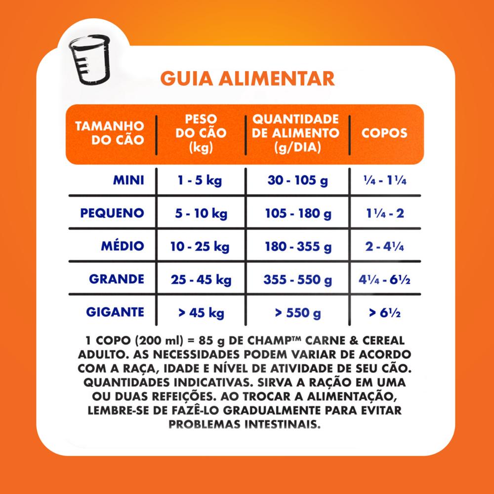 Ração Champ Carne e Cereal Para Cães Adultos 15 kg
