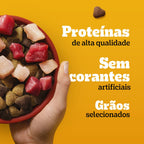 Ração Pedigree Carne Frango e Cereais Cães Adultos Raças Médias e Grandes 15 kg