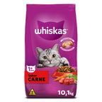 Ração Whiskas Carne Gatos Adultos 10,1 kg