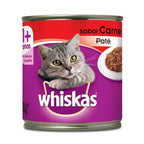 Ração Úmida Whiskas Lata Patê de Carne para Gatos Adultos 290 g