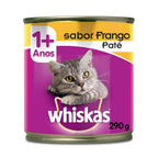 Ração Úmida Whiskas Lata Patê de Frango para Gatos Adultos 290 g