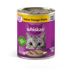 Ração Úmida Whiskas Lata Patê de Frango para Gatos Adultos 290 g