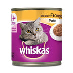 Ração Úmida Whiskas Lata Patê de Frango para Gatos Adultos 290 g
