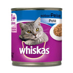 Ração Úmida Whiskas Lata Patê de Peixe para Gatos Adultos 290 g