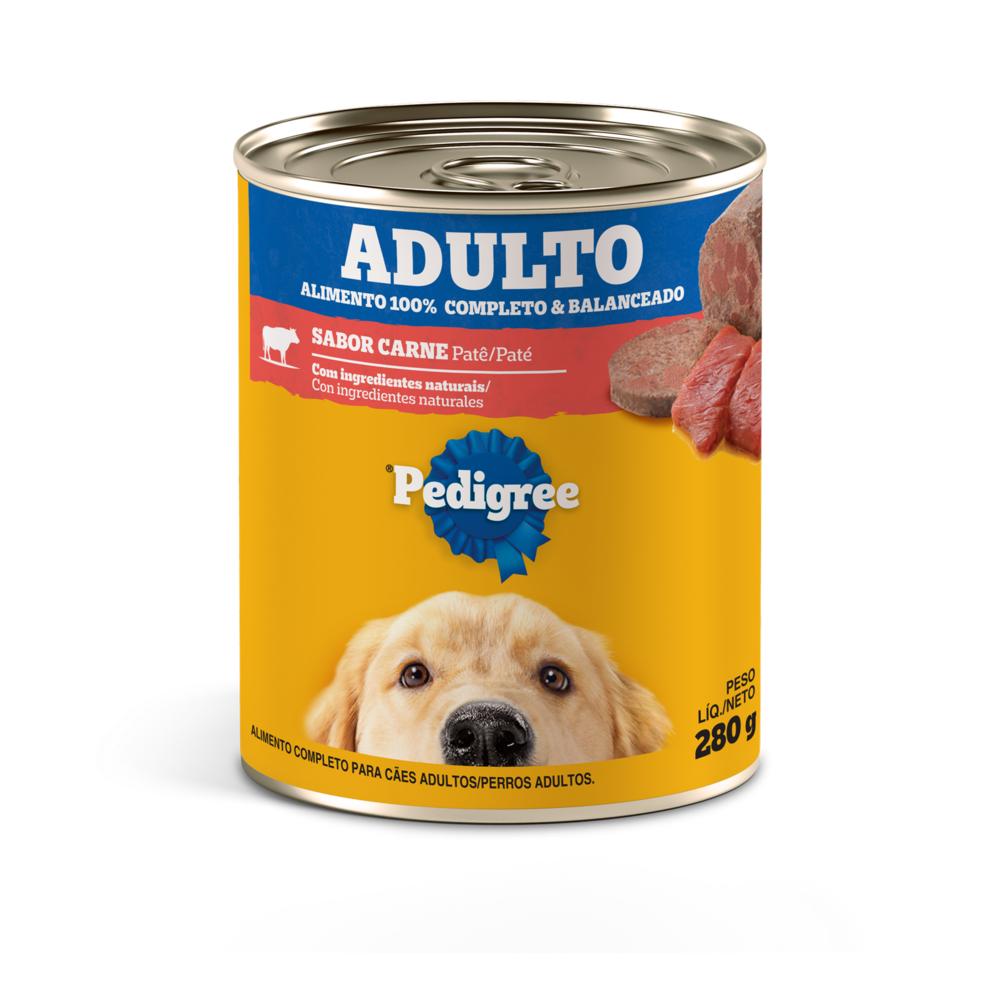 Ração Úmida para Cachorros Adultos Sabor Patê de Carne Pedigree 280G