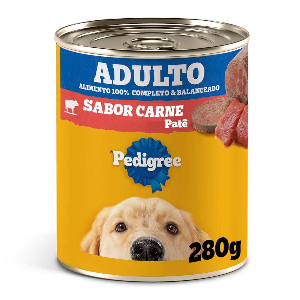 Ração Úmida para Cachorros Adultos Sabor Patê de Carne Pedigree 280G