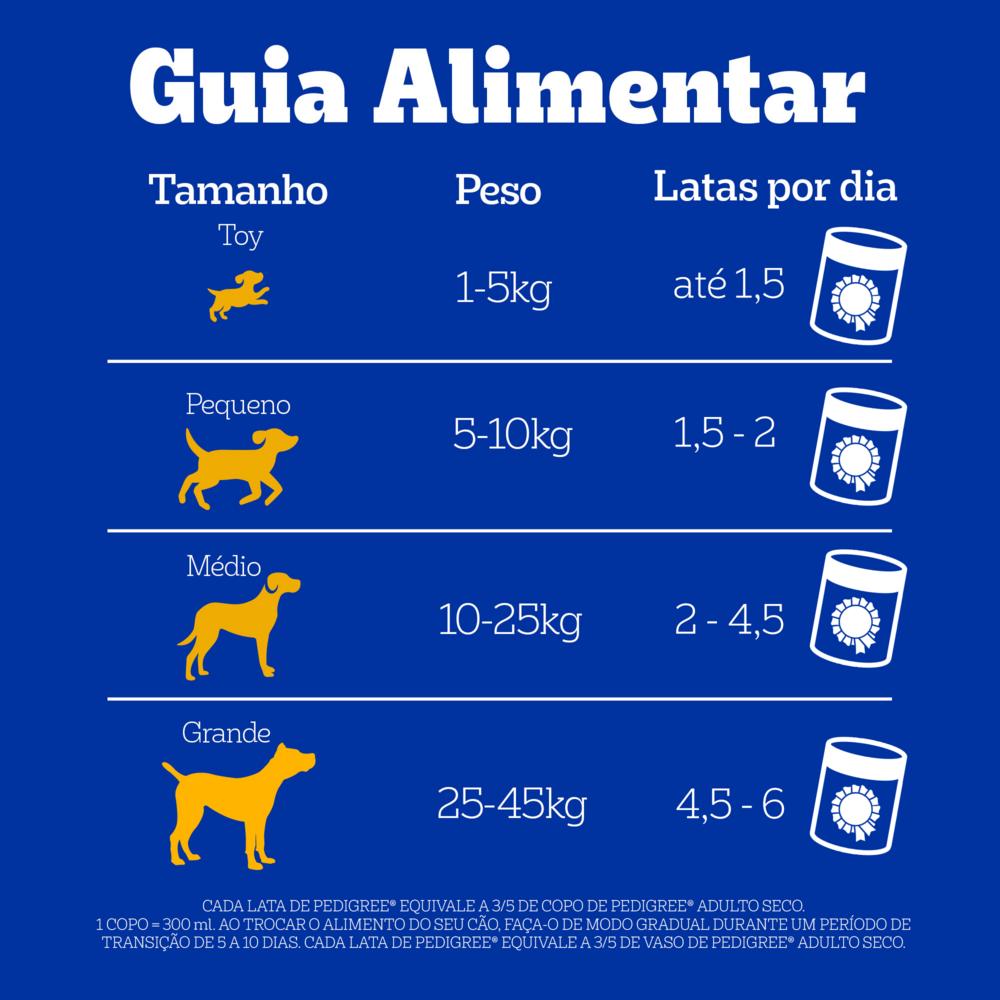 Ração Úmida para Cachorros Adultos Sabor Patê de Carne Pedigree 280G